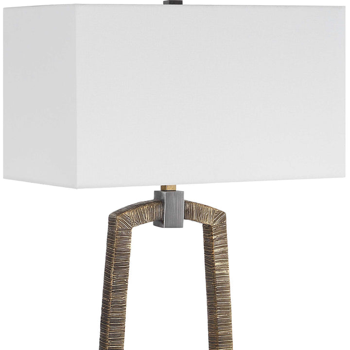American Home Furniture Uttermost Relic Gold Floor Lamp