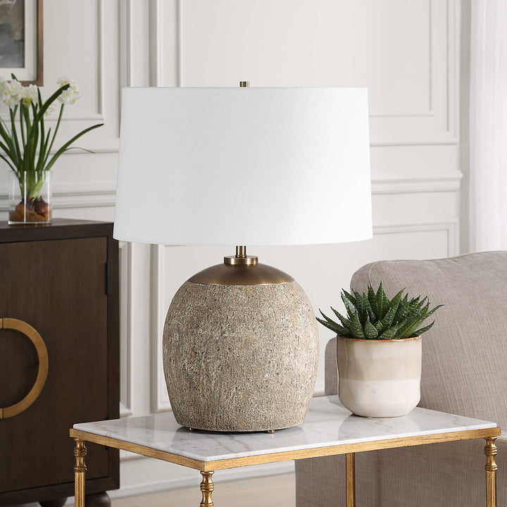 American Home Furniture Uttermost Raylan Textured Table Lamp