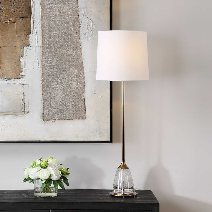 American Home Furniture Uttermost Alistair Brass Buffet Lamp