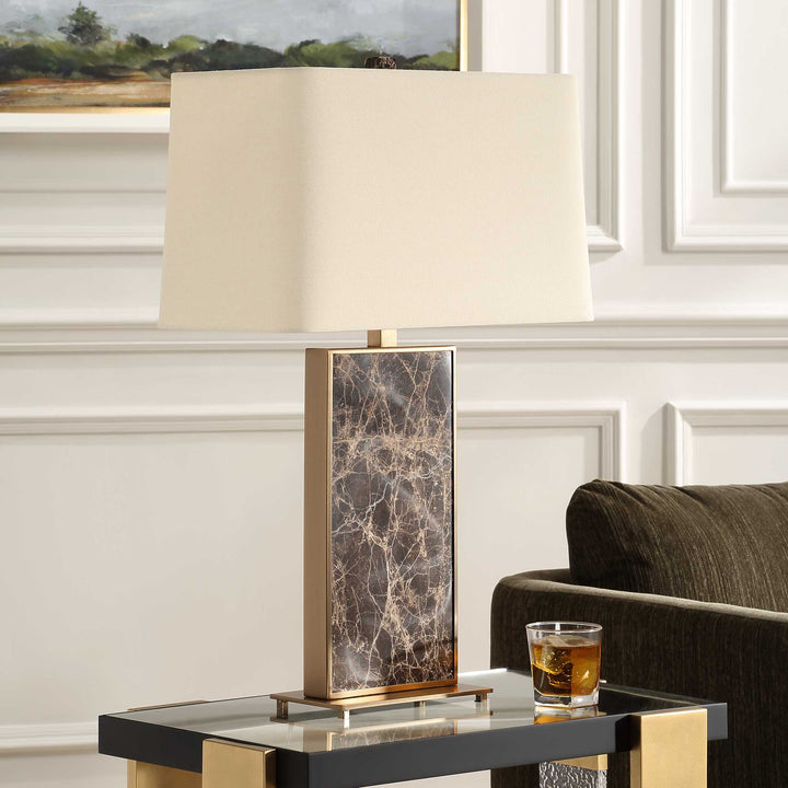 American Home Furniture Uttermost Lafferty Marble Table Lamp
