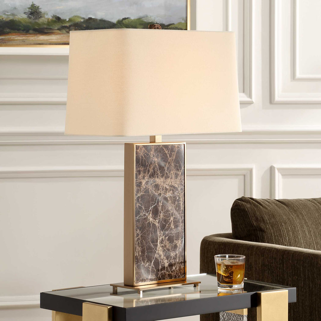 American Home Furniture Uttermost Lafferty Marble Table Lamp