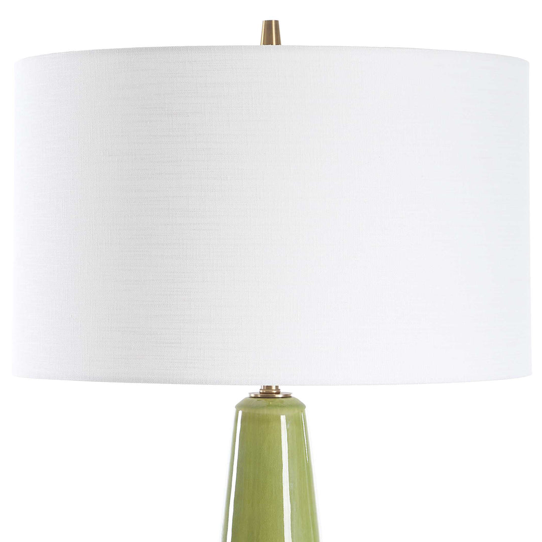 American Home Furniture Uttermost Mendell Moss Green Table Lamp