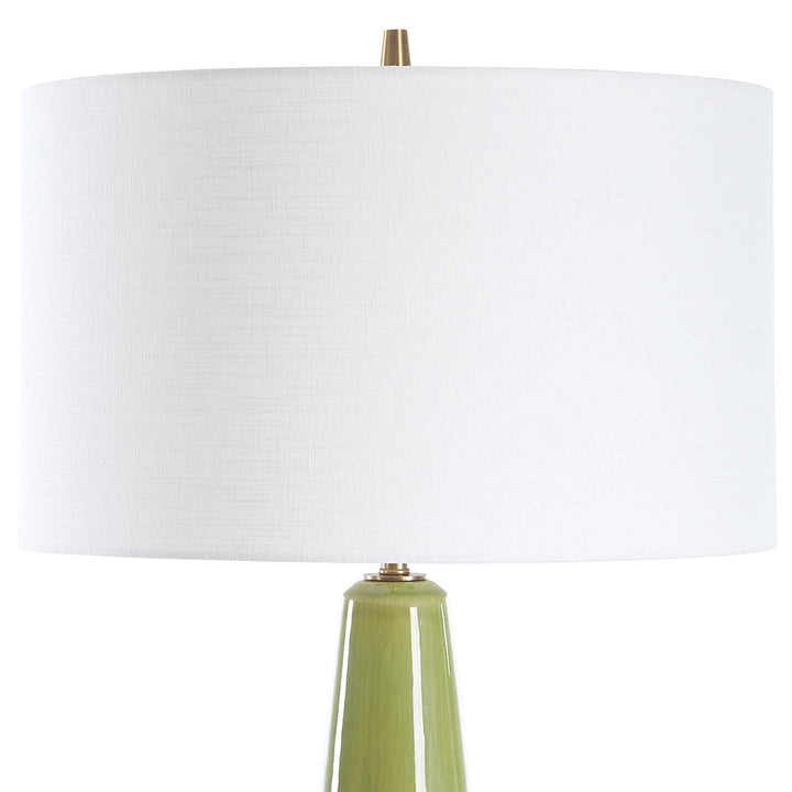 American Home Furniture Uttermost Mendell Moss Green Table Lamp