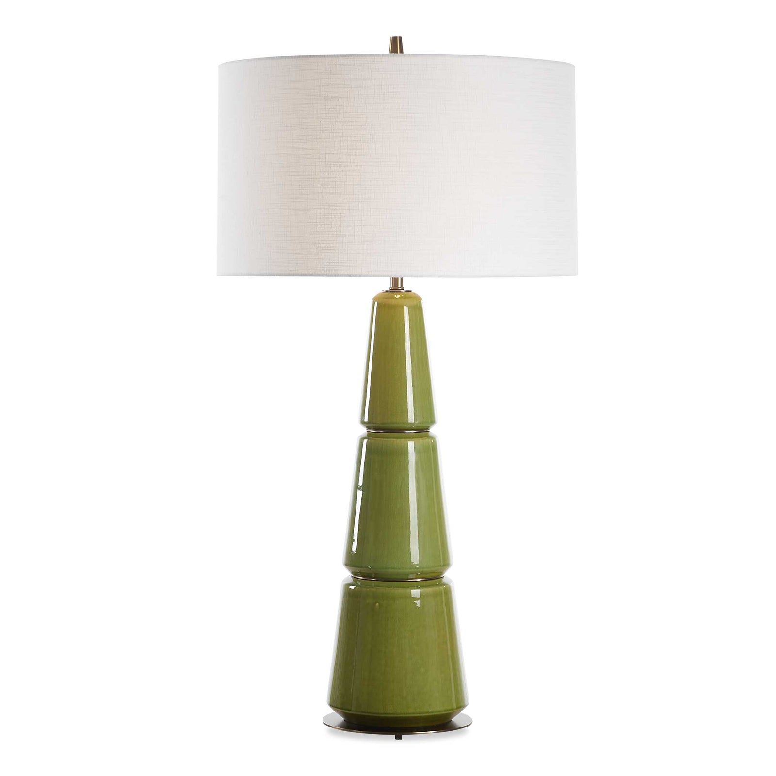 American Home Furniture Uttermost Mendell Moss Green Table Lamp