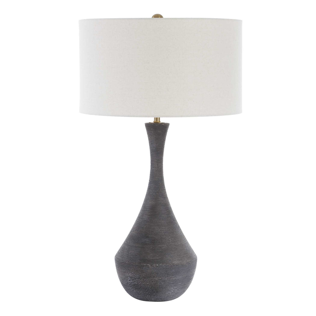 American Home Furniture Uttermost Helston Dark Charcoal Table Lamp