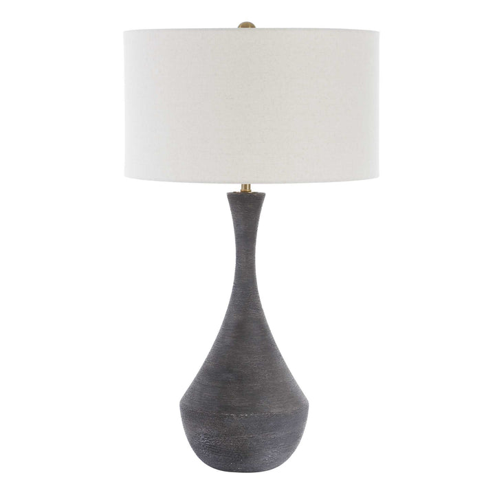 American Home Furniture Uttermost Helston Dark Charcoal Table Lamp
