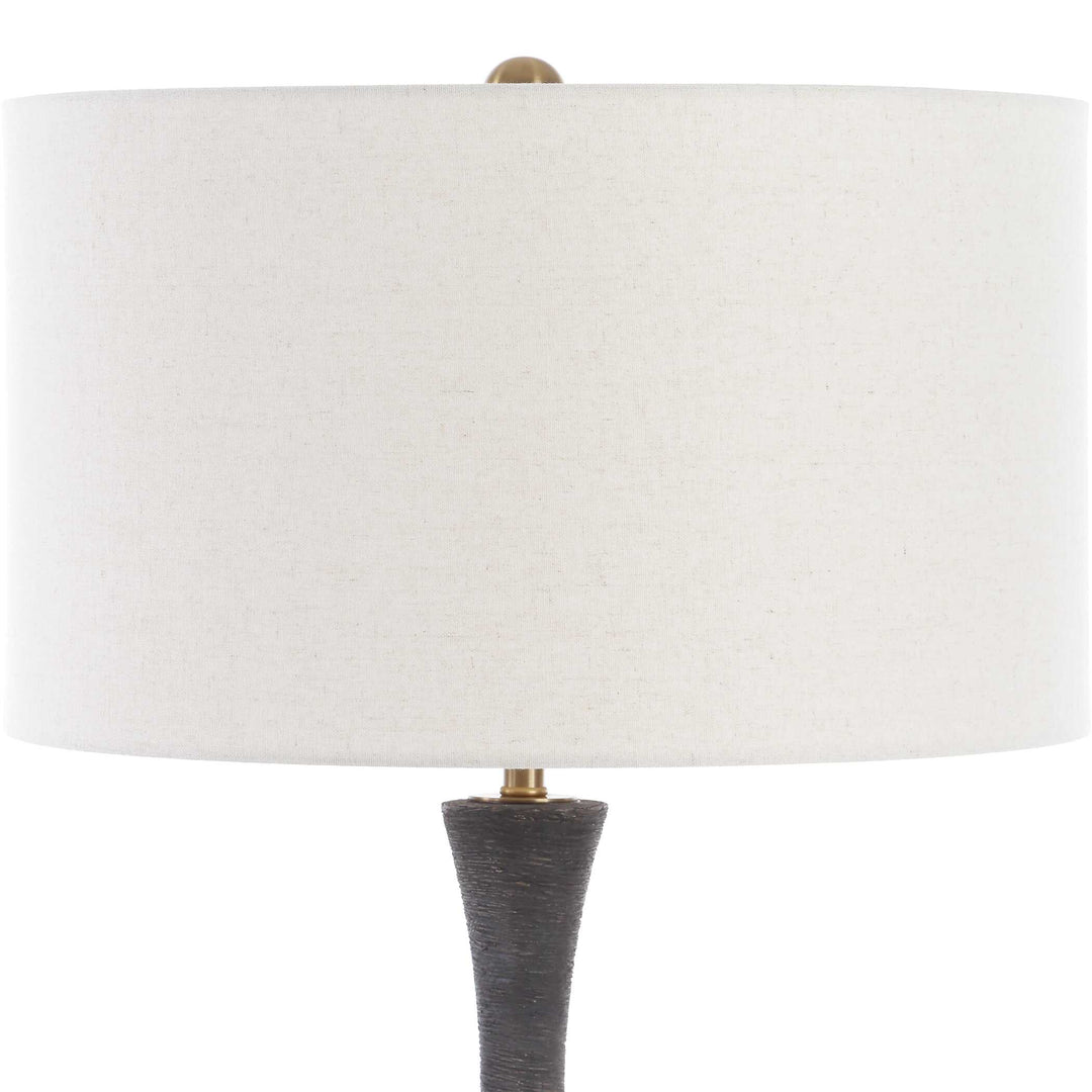 American Home Furniture Uttermost Helston Dark Charcoal Table Lamp