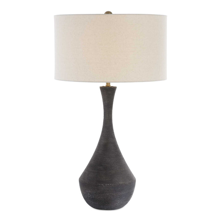 American Home Furniture Uttermost Helston Dark Charcoal Table Lamp