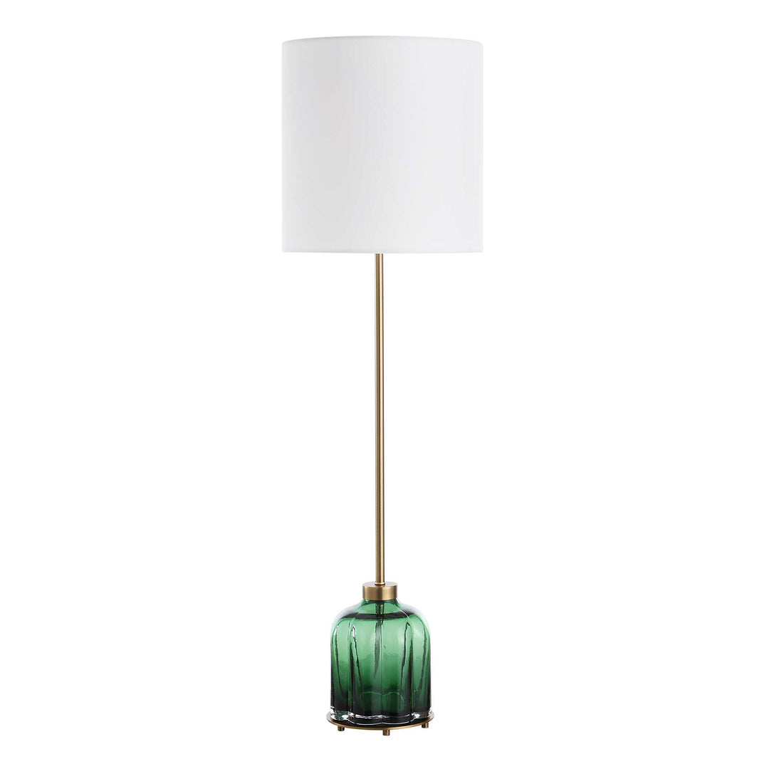 American Home Furniture Uttermost Lois Green Glass Buffet Lamp