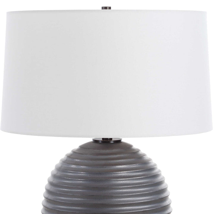 American Home Furniture Uttermost Chelsom Ribbed Table Lamp