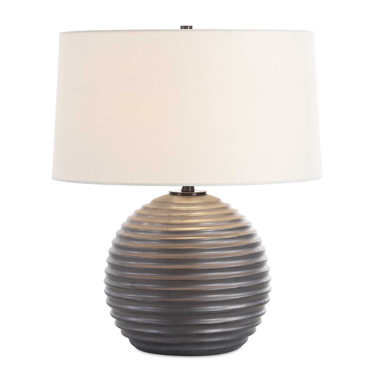 American Home Furniture Uttermost Chelsom Ribbed Table Lamp