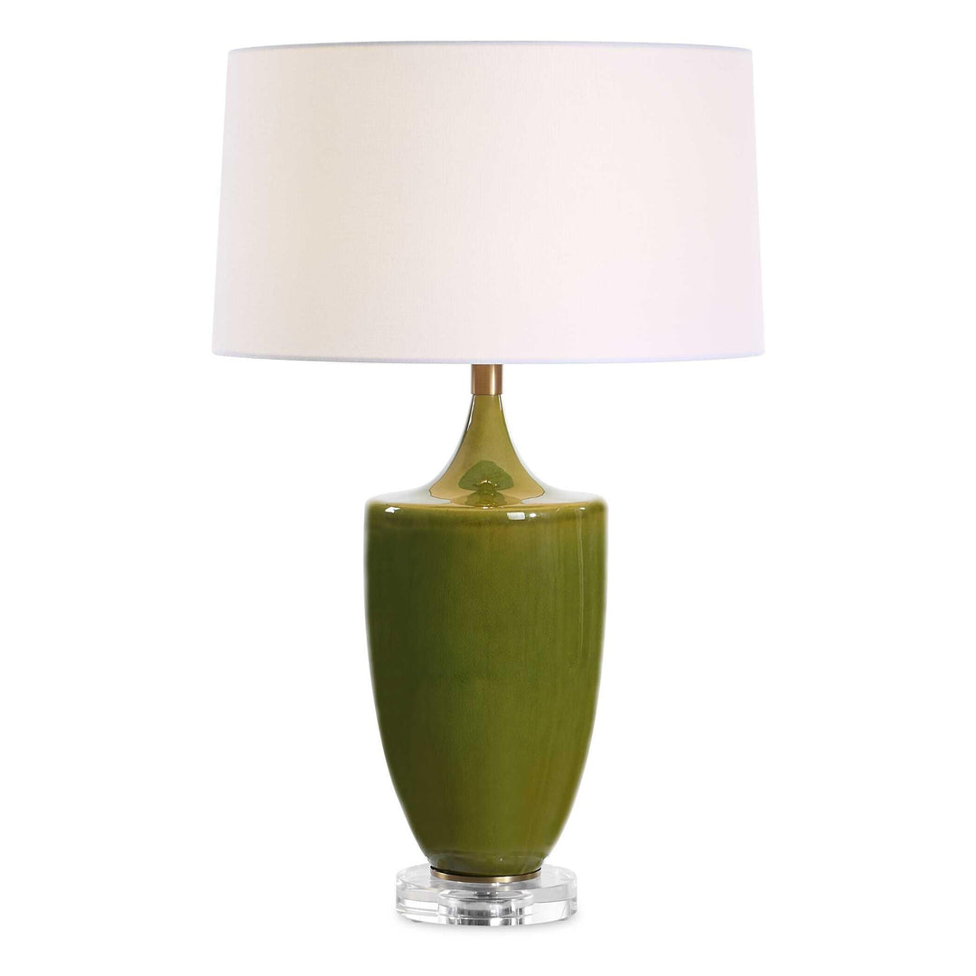 Adela Moss Green Table Lamp - AmericanHomeFurniture