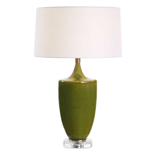 American Home Furniture Uttermost Adela Moss Green Table Lamp