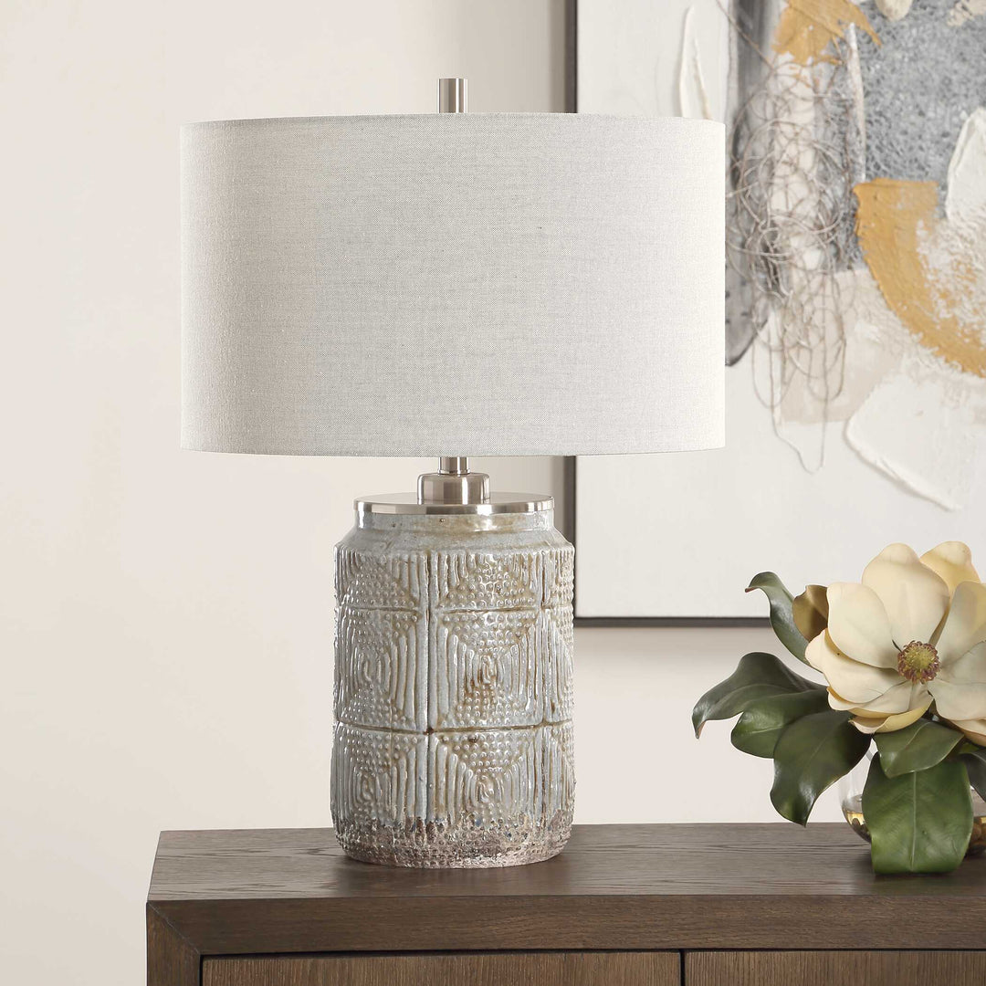 American Home Furniture Uttermost Graydon Gray Table Lamp