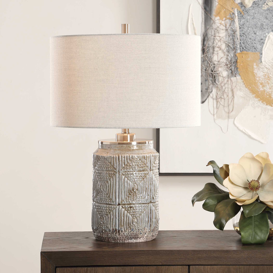 American Home Furniture Uttermost Graydon Gray Table Lamp