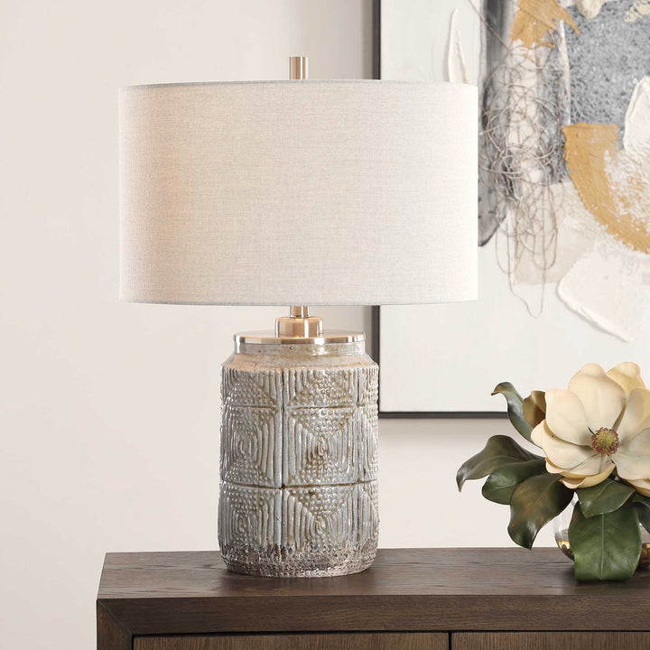 American Home Furniture Uttermost Graydon Gray Table Lamp