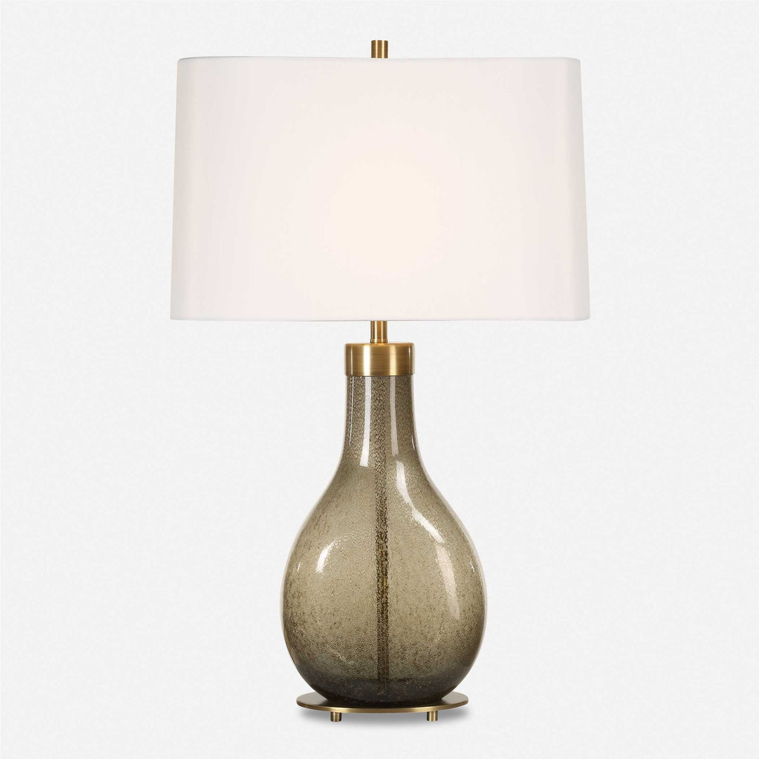 American Home Furniture Uttermost Shyla Dark Glass Table Lamp
