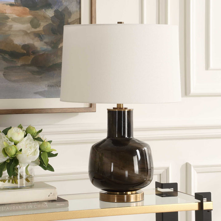 American Home Furniture Uttermost Buchanan Charcoal Table Lamp