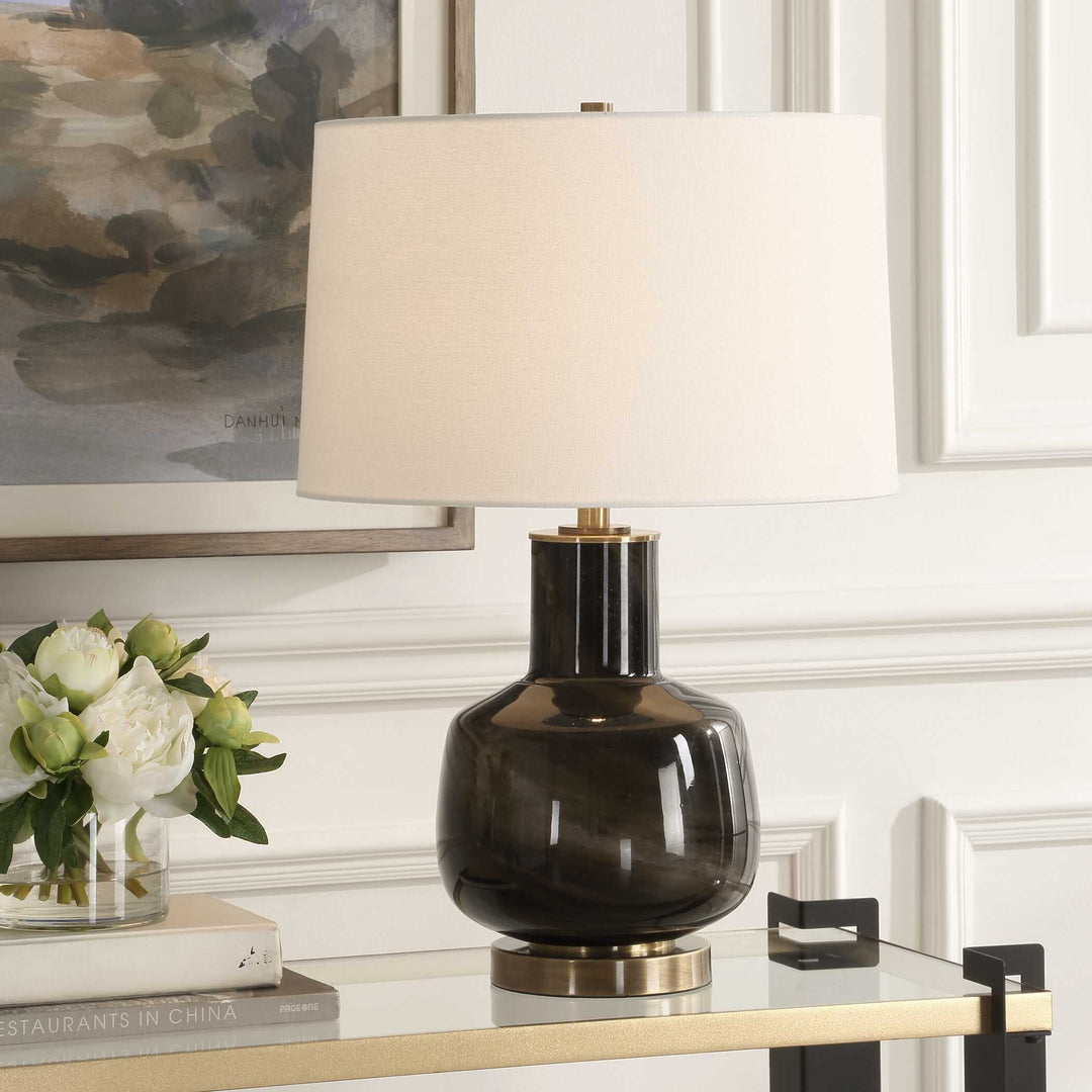 American Home Furniture Uttermost Buchanan Charcoal Table Lamp