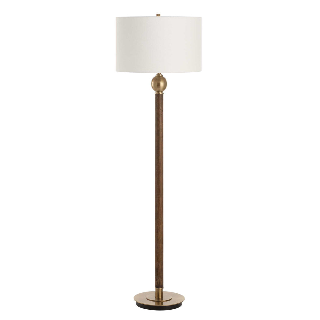 American Home Furniture Uttermost Keros Dark Oak Floor Lamp