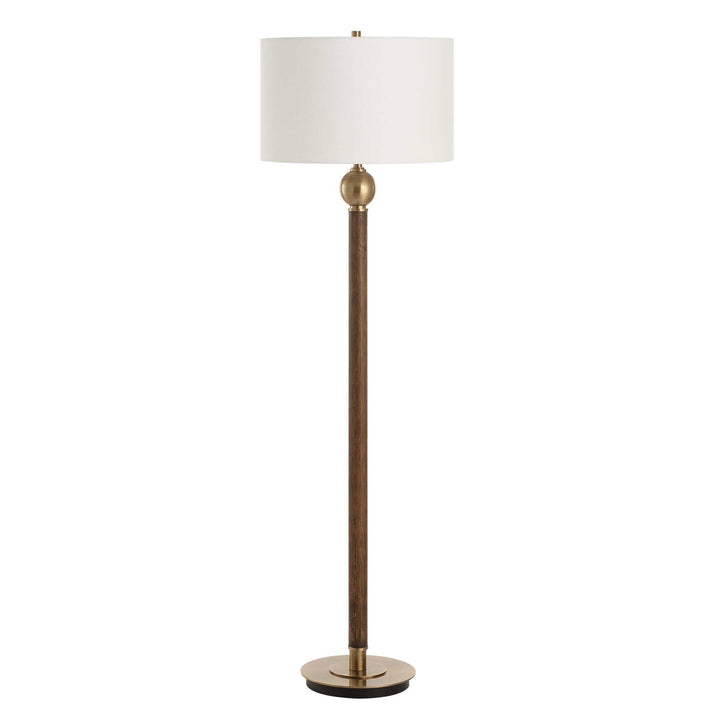 American Home Furniture Uttermost Keros Dark Oak Floor Lamp