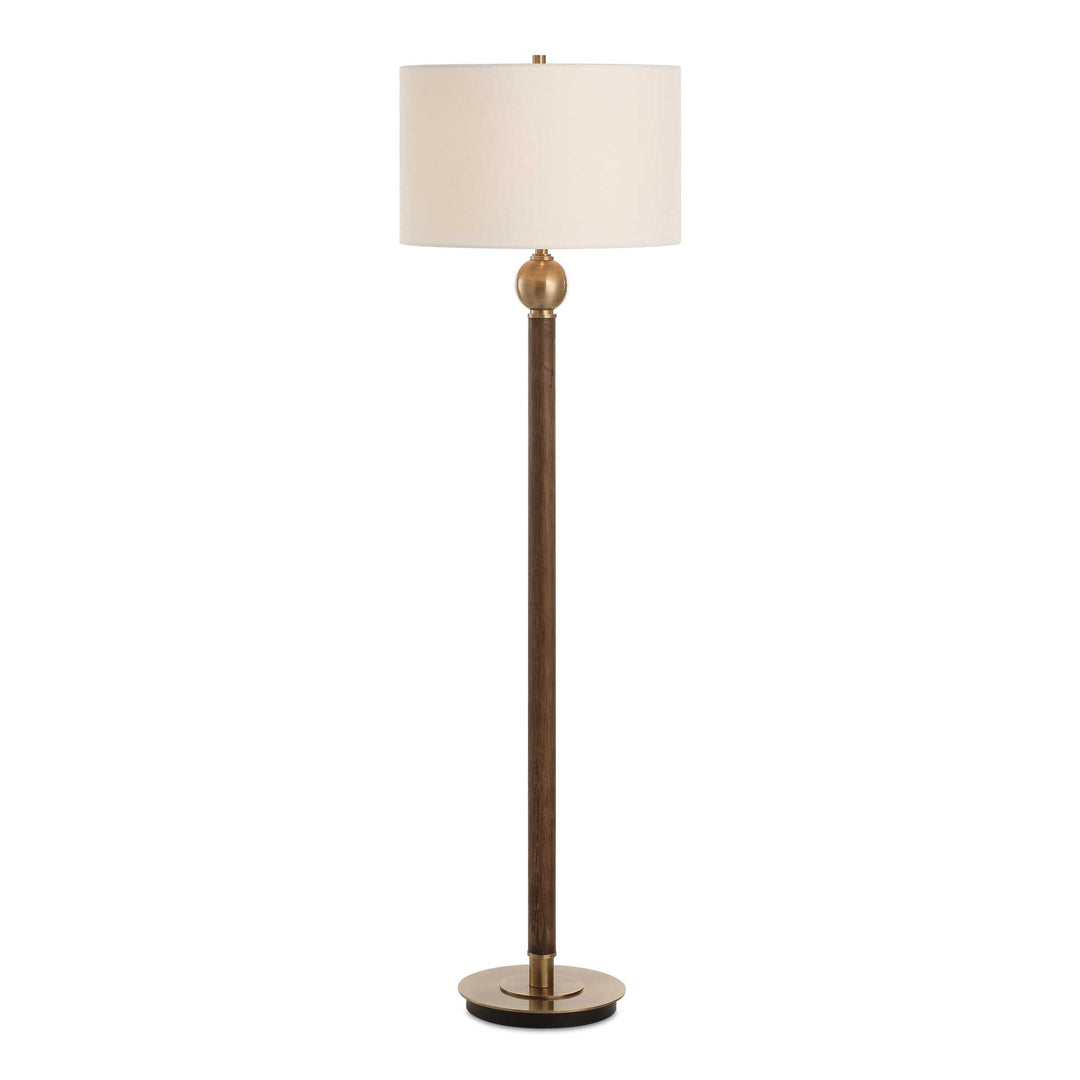 American Home Furniture Uttermost Keros Dark Oak Floor Lamp