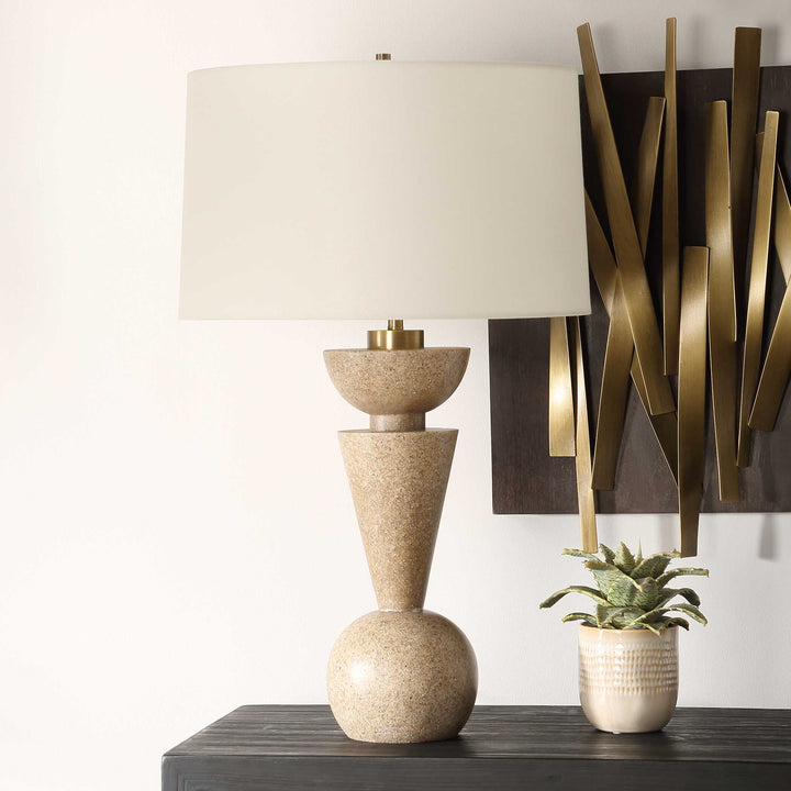 American Home Furniture Uttermost Cullum Geometric Table Lamp