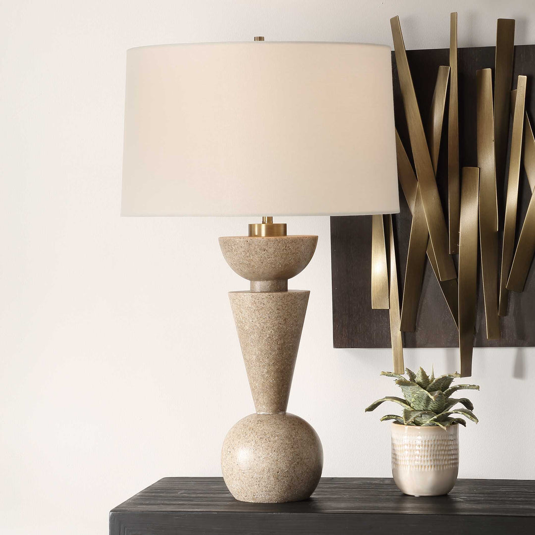 American Home Furniture Uttermost Cullum Geometric Table Lamp