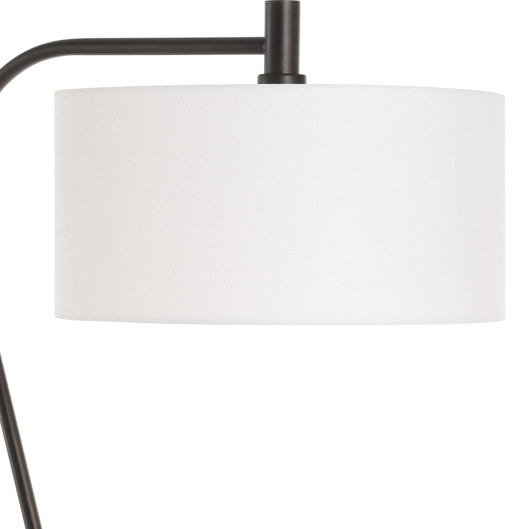 American Home Furniture Uttermost Irwin Curved Brass Floor Lamp