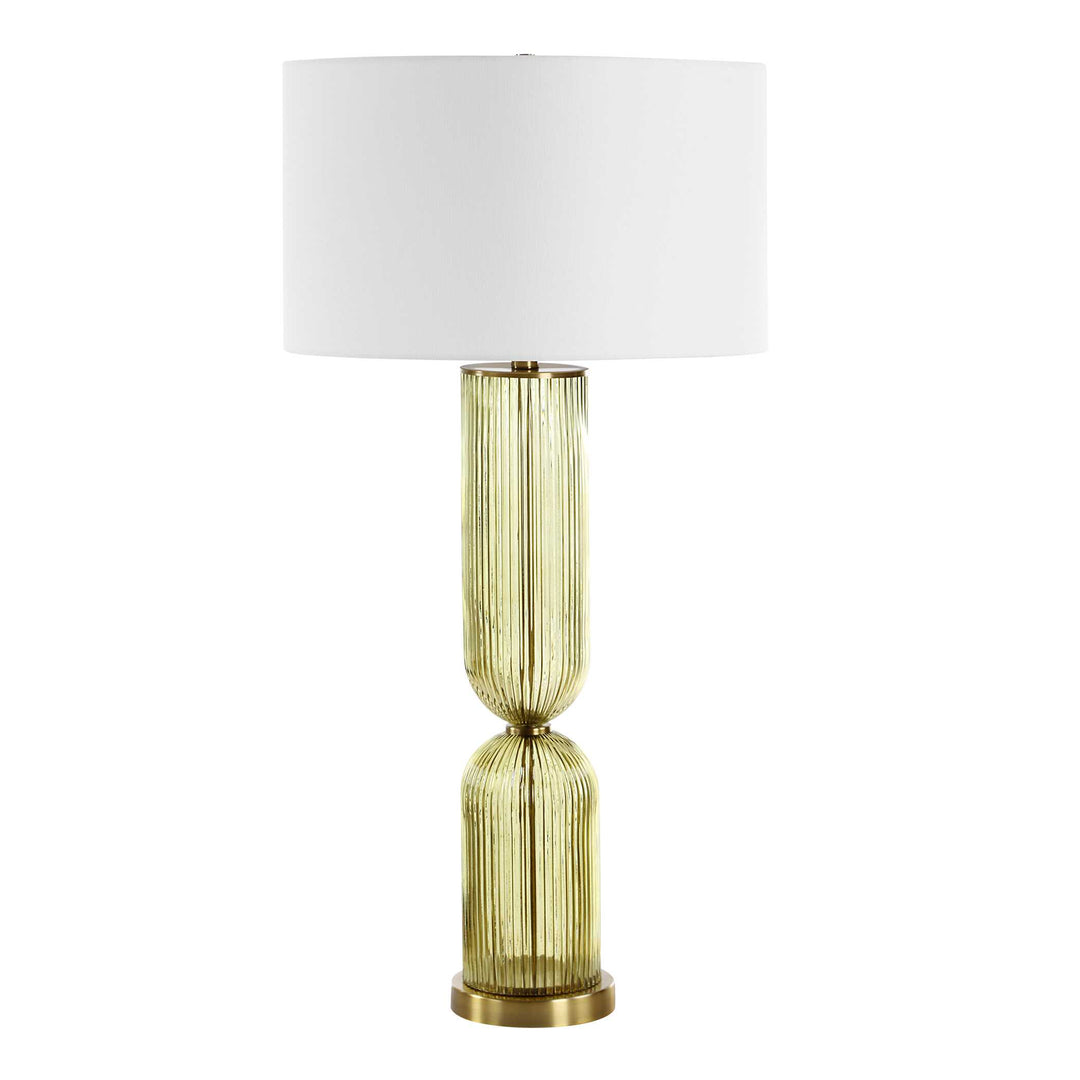 American Home Furniture Uttermost Mirah Olive Glass Table Lamp