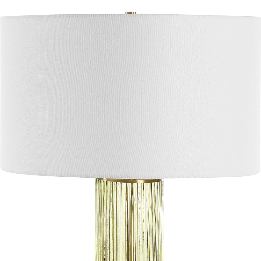 American Home Furniture Uttermost Mirah Olive Glass Table Lamp