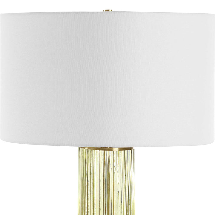American Home Furniture Uttermost Mirah Olive Glass Table Lamp