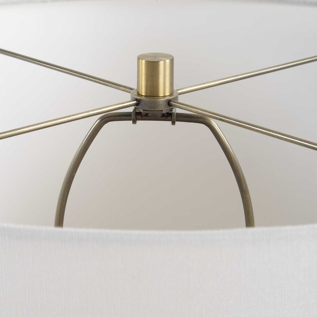 American Home Furniture Uttermost Mirah Olive Glass Table Lamp