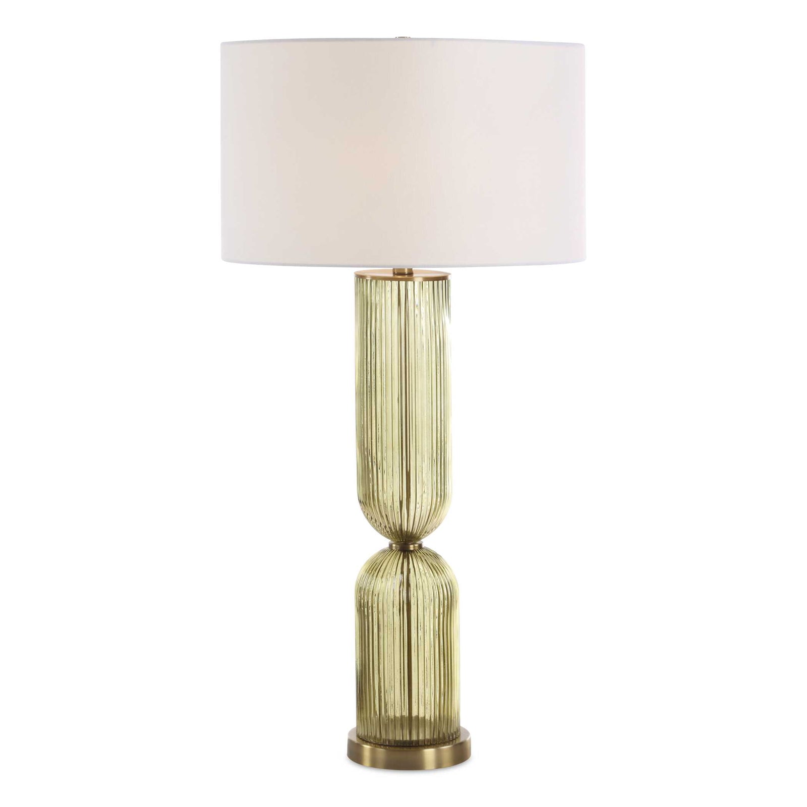 American Home Furniture Uttermost Mirah Olive Glass Table Lamp