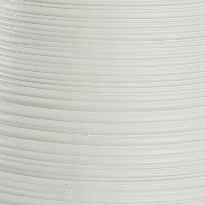 American Home Furniture Uttermost Ridgeline Matte White Table Lamp