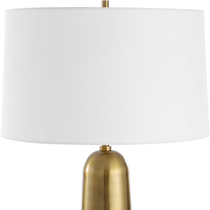 American Home Furniture Uttermost Flinchem Brass Table Lamp