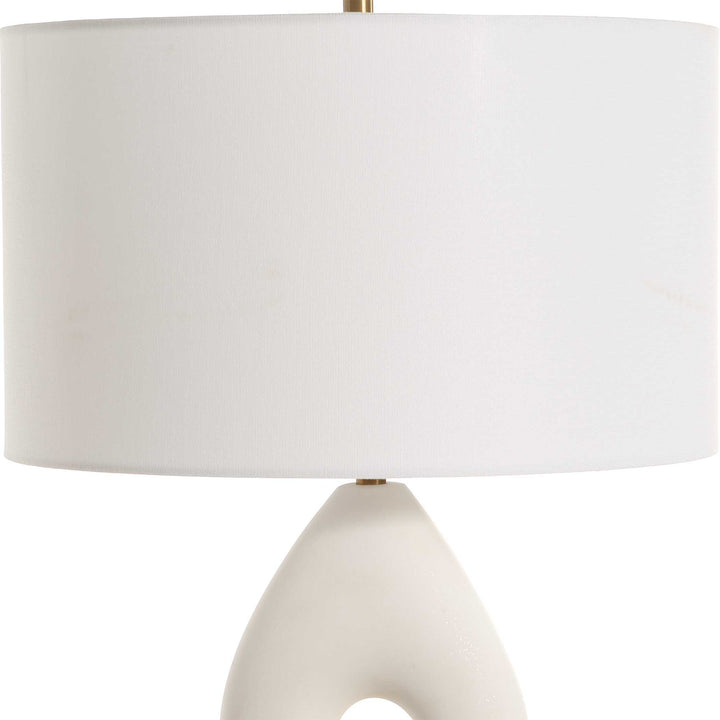 American Home Furniture Uttermost Meridian Ivory Stone Table Lamp