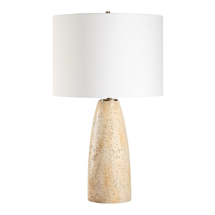 American Home Furniture Uttermost Maury Travertine Table Lamp