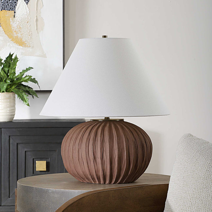 American Home Furniture Uttermost Keoghan Terracotta Table Lamp