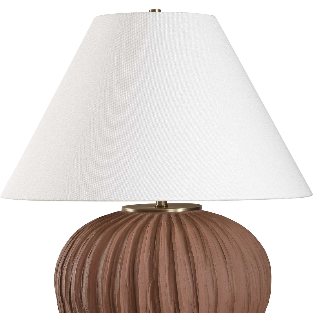 American Home Furniture Uttermost Keoghan Terracotta Table Lamp