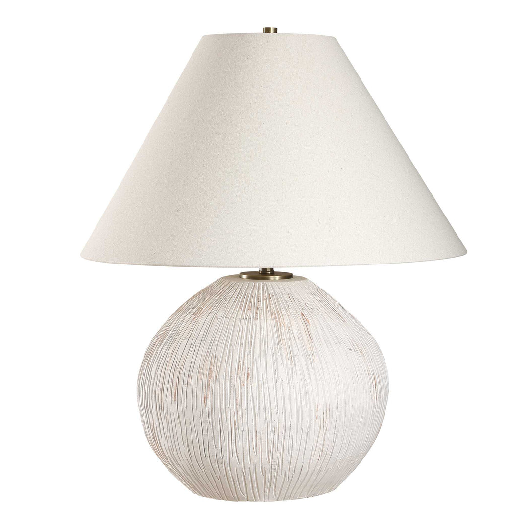 American Home Furniture Uttermost Meryl Aged White Table Lamp