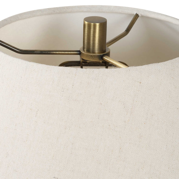 American Home Furniture Uttermost Meryl Aged White Table Lamp