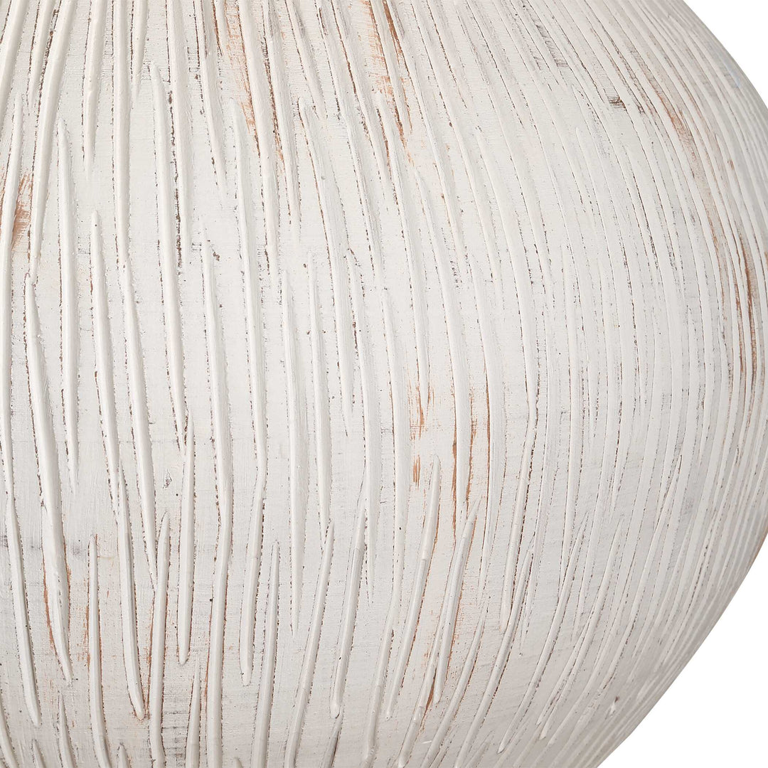American Home Furniture Uttermost Meryl Aged White Table Lamp