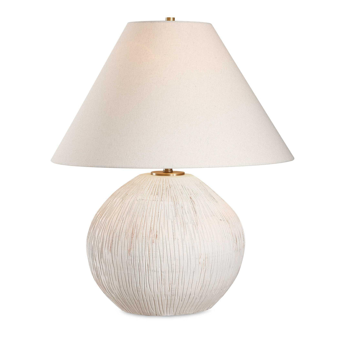 Meryl Aged White Table Lamp - AmericanHomeFurniture