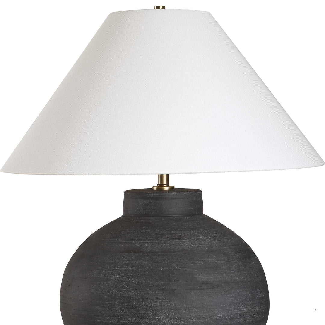 American Home Furniture Uttermost Tramore Rustic Charcoal Table Lamp