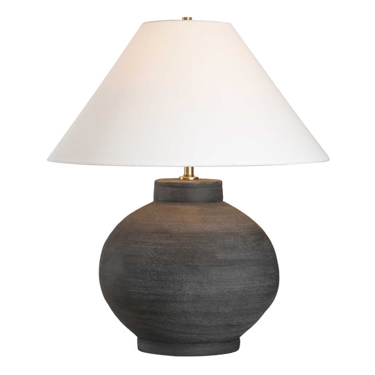 American Home Furniture Uttermost Tramore Rustic Charcoal Table Lamp
