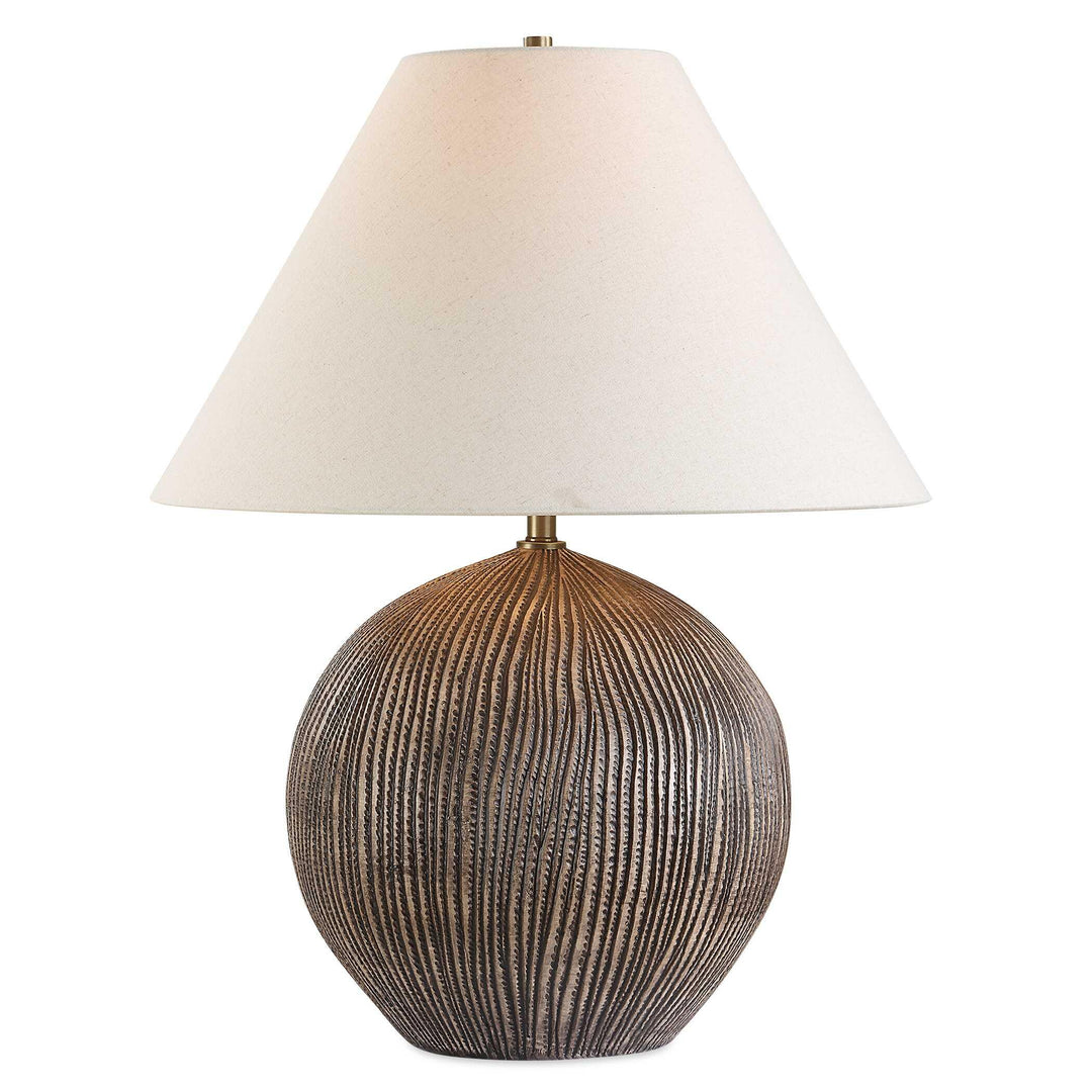 Sayre Dark Brown Table Lamp - AmericanHomeFurniture