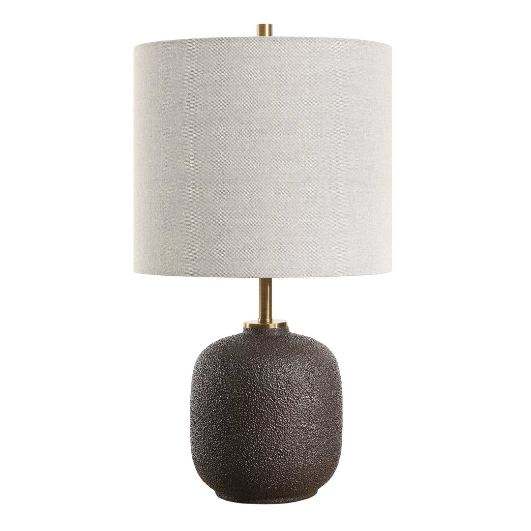 American Home Furniture Uttermost Blacktop Textured Buffet Lamp