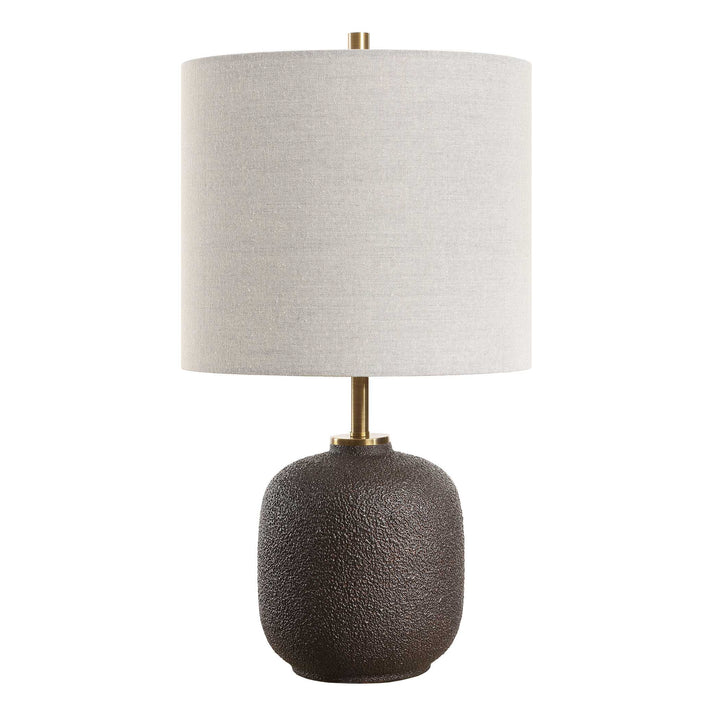 American Home Furniture Uttermost Blacktop Textured Buffet Lamp