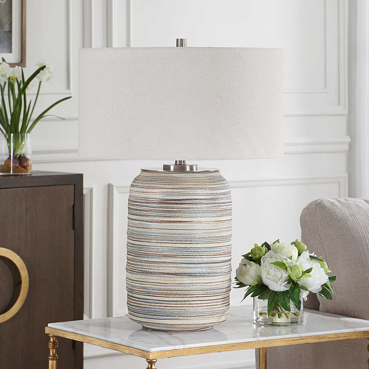 American Home Furniture Uttermost Prospect Ceramic Large Table Lamp